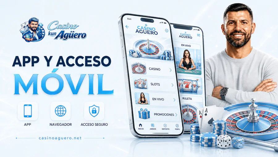 Casino Aguero app y acceso móvil desde navegador con juegos de casino online y ruleta